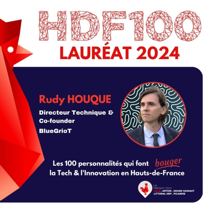 Visuel lauréat HDF100 2024 de Rudy Houque, French Tech Lille